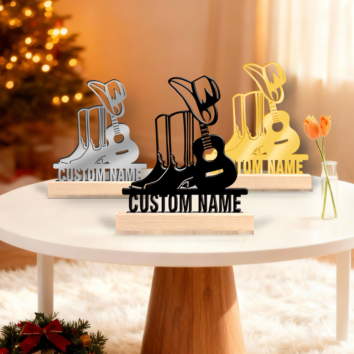 Desktop Laser Engraver - 1 adet kişiselleştirilmiş metal masaüstü dekorasyonu,