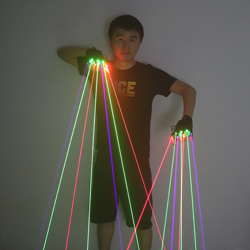 Industrial Laser Projector - Yeşil Kırmızı Mavi Lazer Eldiven 7