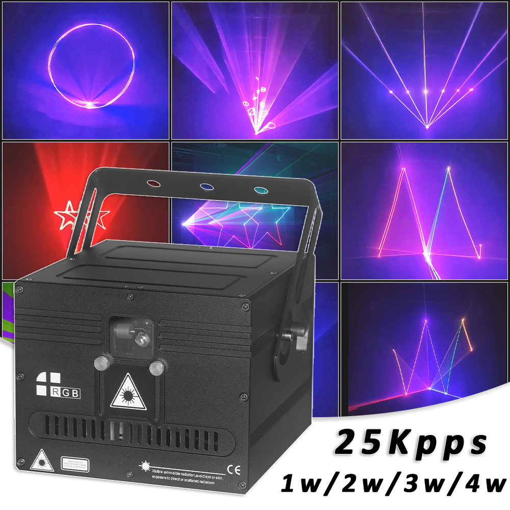 Industrial Laser Projector - YUER RGB Lazer 1w 2w 3w