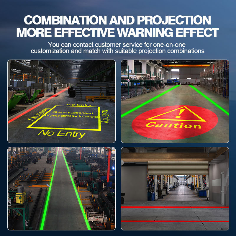 Industrial Laser Projector - Endüstriyel Lazer Güvenlik Hattı Projektörü Ayarlanabilir
