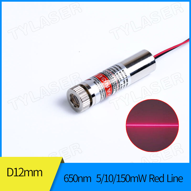 Industrial Laser Line - Odaklanabilir 12mm 650nm kırmızı lazer bulucu