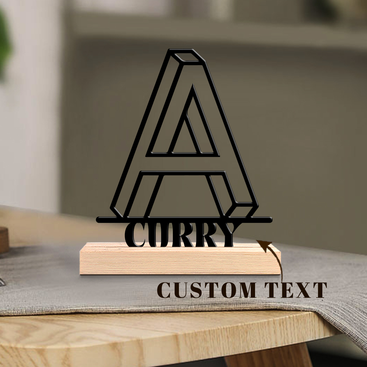 Desktop Laser Engraver - 1 adet Metal Masaüstü Dekorasyonu, Özel