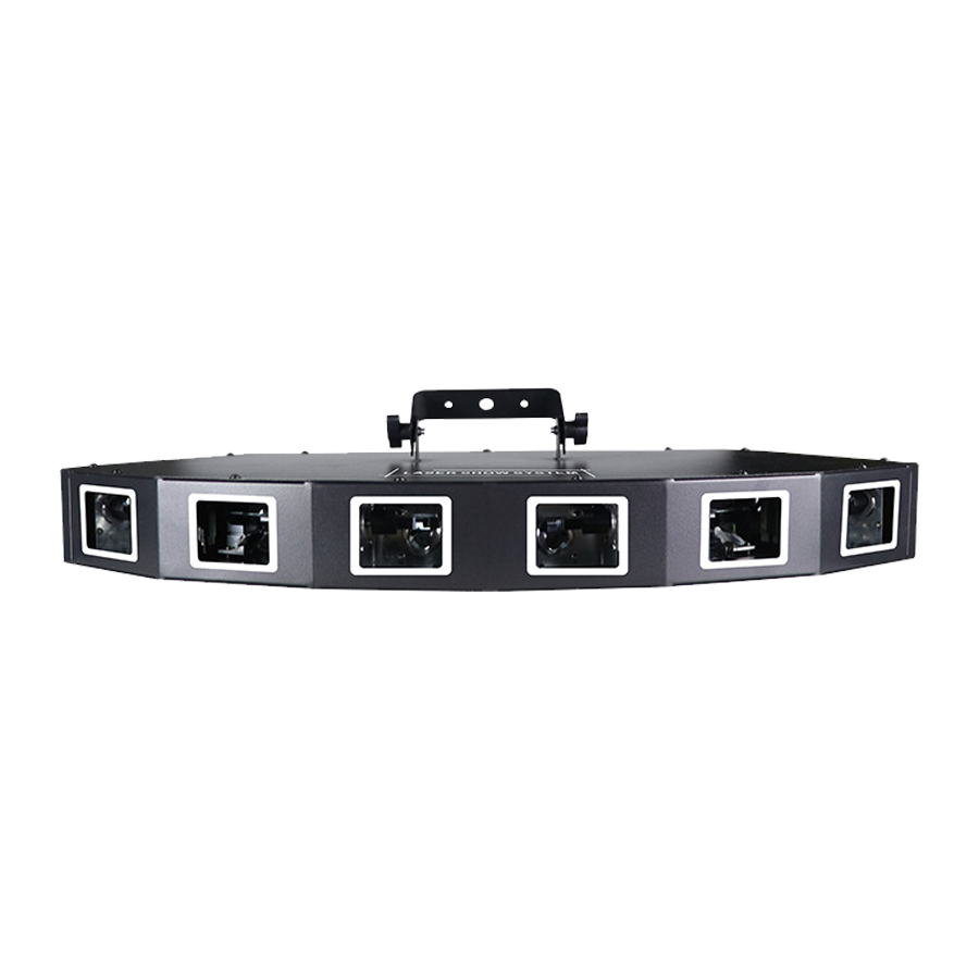 6 lensler DMX lazer sahne ışık - Industrial Laser Projector incelemesi ve fiyatı