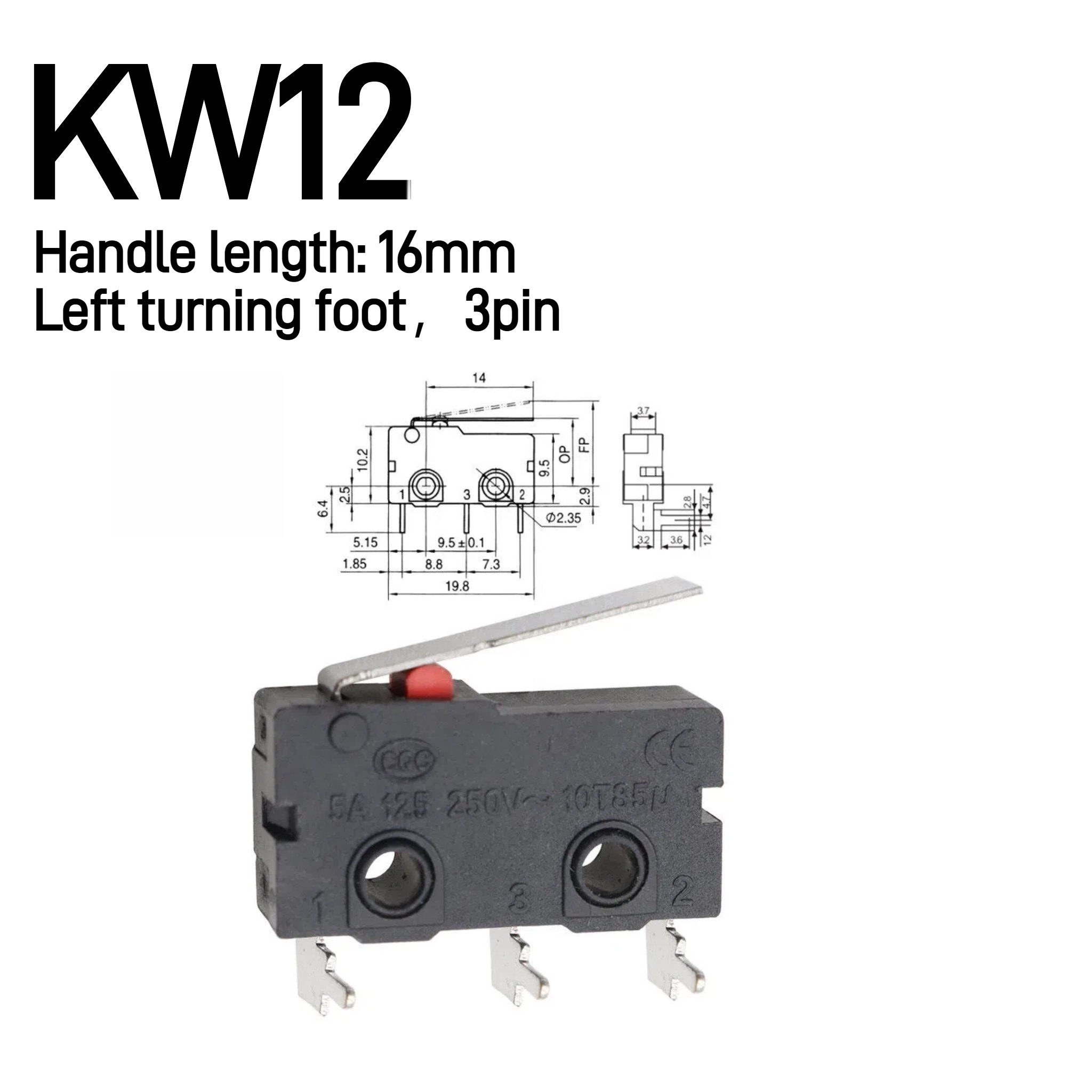 5-10-30 adet 5A 125V250V KW12  - Limit Switch Cnc incelemesi ve fiyatı