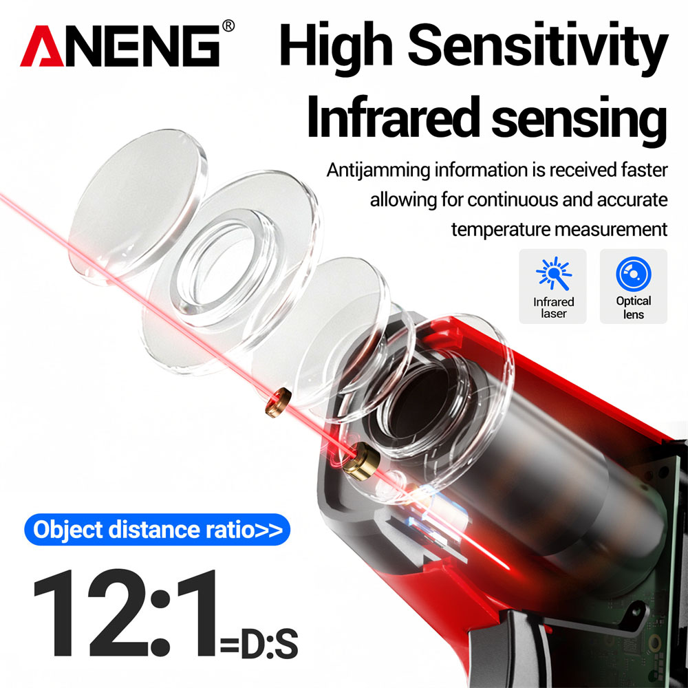 ANENG TH207 Dijital Kızılötesi - Industrial Laser Temperature incelemesi ve fiyatı